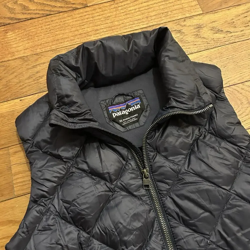 Patagonia Prow Bomber Down Puffer Quilted Full Zip Vest XS - Picture 2 of 7